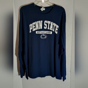 Penn State Nittany Lions Navy Blue Long Sleeve Shirt Size XL
